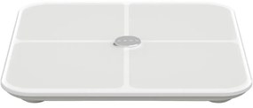 Смарт кантар AENO ABS0001S, До 180 кг, 11 профила, 15 показателя, ИТМ, LED, Закалено ITO стъкло, Бял