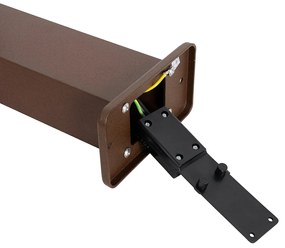 Индустриален външен стълб ръждиво кафяв 30 см IP44 - Baleno