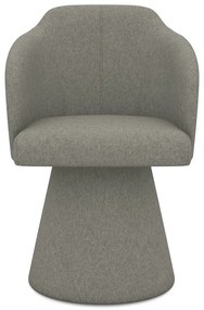 Сив тапициран трапезен стол Kanoa – Makamii