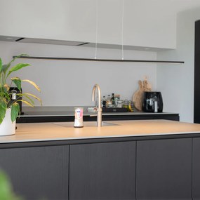 Модерен висящ аплик черен 150 см с LED - Banda