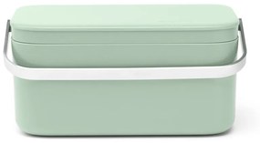 Кутия за хранителни отпадъци Brabantia SinkSide 1005611, 1.8 л, Дръжка за лесно пренасяне, Светлозелен