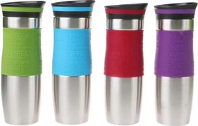 Термочаша zilner zl 4312, 480 мл, двойни стени, силиконова обвивка, неръждаема стомана, различни цветове