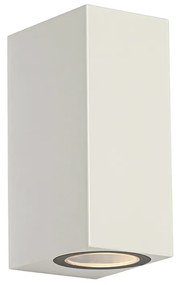 Модерна външна стенна лампа бяла пластмаса 2-светлина - Baleno