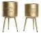 Комплект саксии DKD Home Decor 25,5 x 25,5 x 44 cm Метал (2 броя)