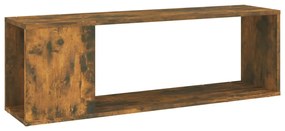 816035 vidaXL ТВ шкаф, опушен дъб, 100x24x32 см, инженерно дърво