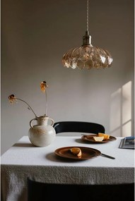 Висящо осветително тяло в месингов и кехлибарен цвят със стъклен абажур ø 25,5 cm Kurage – Markslöjd