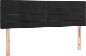 346154 vidaXL Горни табли за легло, 2 бр, черни, 72x5x78/88 см, кадифе