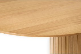 Маса за хранене с дъбов плот 95x180 cm Nola - Unique Furniture