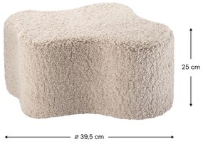 Светлокафяв детски пуф от букле Cloud – Wigiwama