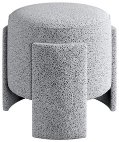 Табуретка ROCKET Ø 39 см, сива