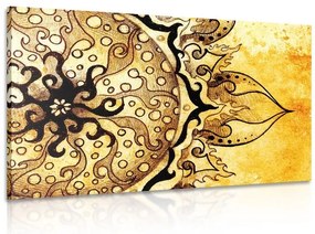 Картина на платно – Мандала с винтидж нотка