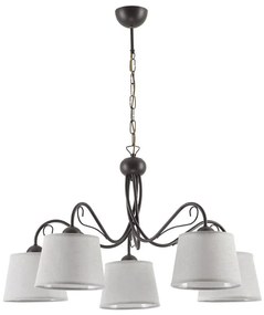 Jupiter 1362 - KM 5 V - Полилей KAMELIA 5xE27/60W/230V на верига