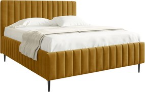 Тапицирано легло Lewezo-Мустард-140 x 200