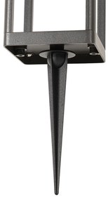 Подова лампа за външен монтаж тъмно сива 40 см с LED и димируема светлина на слънчева енергия - Sonne