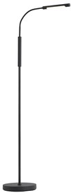 Модерна подова лампа черна вкл. LED 3-степенно димируема акумулаторна - Statler