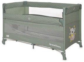 LORELLI Classic Кошара на 2 нива UP AND DOWN с падаща преграда ЛЕН ICEBERG GREEN TEDDY BEAR