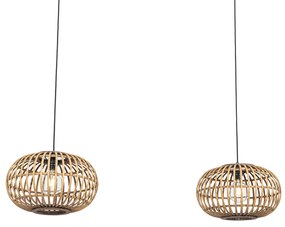 Ориенталски висящ аплик бамбук 2-светлина - Amira