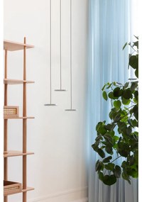 Светлосиво LED висящо осветително тяло с метален абажур ø 15 cm Asteria Micro – UMAGE