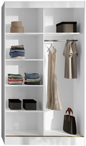 Гардероб Модин плъзгащ-черен-дължина: 120 см