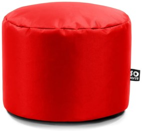 Червен детски пуф от изкуствена кожа Dot M – So Soft?