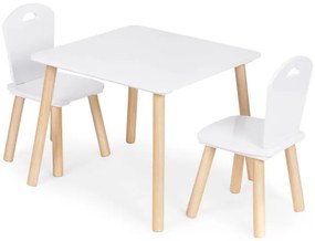 Детски комплект мебели - детска маса и 2 стола с облегалка