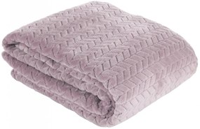 Качествено розово одеяло с геометричен модел Ширина: 200 см | Дължина: 220 см