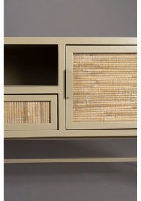 Бежова маса за телевизор от масивна ела 148x60x38 cm Yasu – Dutchbone