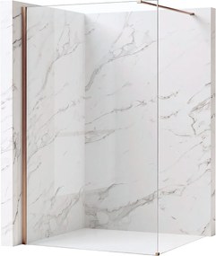 Параван за душ Rea Flexi Transparent / Brush Copper 110