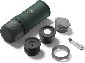 Преносима еспресо машина Outin Mino CG, 22 bar, 9000 mAh, 70 мл, Екстракция при 93.3°C, Мляно + капсули Nespresso, USB-C, Планинско зелен