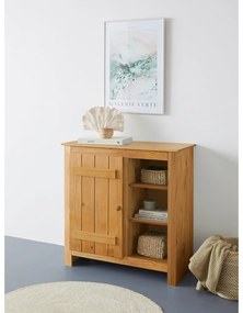 Шкафче от масивен бор в естествен цвят 90x90 cm Bertram – Støraa