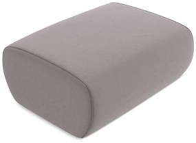 Кадифена табуретка в цвят лавандула Kapua – Makamii