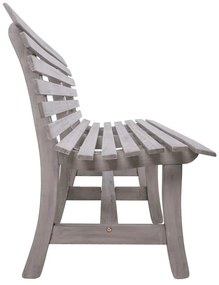 Сива градинска пейка от масивно дърво Mandalay – Garden Pleasure