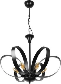 Полилей СЕРЕНА, черен, 6xE14