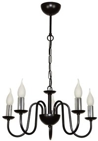 Полилей БРУНО, черен, 5xE14