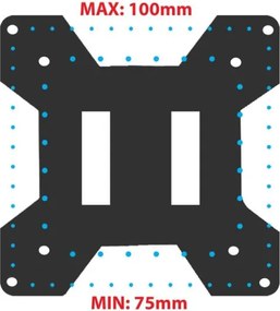 Стойка за монитор Esperanza ERW019, 17"-27", За 1 монитор, Пружинен механизъм, VESA 75/100 mm, До 6 кг, Черен