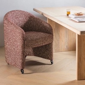 Теракотен тапициран офис стол Cordo – WOOOD