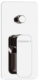 Вградена душ батерия в лъскаво-сребрист цвят (2 изхода) Spy – Sapho