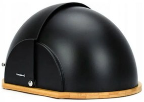 Кутия за хляб и дъска за рязане Klausberg KB7286, 37 см, Бамбук, Черен
