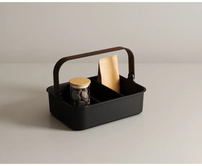 Черен органайзер за баня от рециклирана пластмаса Bellwood – Umbra