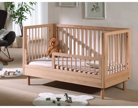 Детско креватче 70x140 cm от масивен дъб в естествен цвят Forrest – Vipack