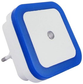 LED нощна лампа със сензор LED/0,5W/230V синя
