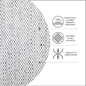 Светлосиво боксспринг легло с място за съхранение 140x200 cm Urbaneo – Maison de Rêve