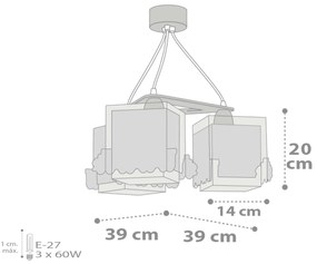 Полилей Ango The Night Train три светлини