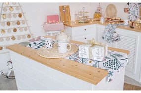 Коледна памучна покривка за маса 140x40 cm Pastel Christmas - Butter Kings