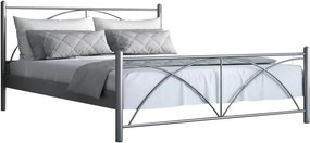 Легло Paolo-90x200-Silver Σφυρίλατο-Με ποδαρικό