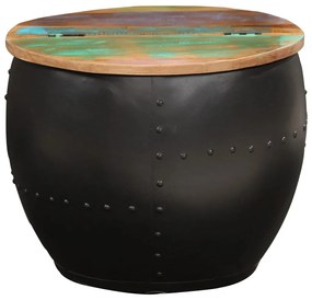 287483 vidaXL Маса за кафе, 53x43 см, регенерирано дърво масив