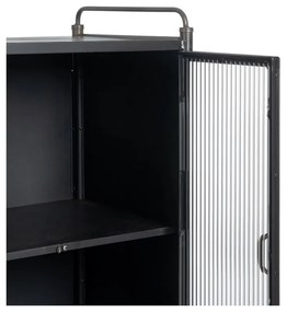 Черна метална витрина 58x150 cm Brick – Ixia