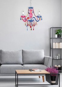 Метално висящо осветително тяло с абажур от акрилно стъкло ø 46 cm Lüster – Reality