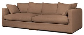 Светлокафяв велурен диван 266 cm Comfy - Scandic