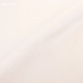 Кремаво тапицирано кадифено двойно легло с място за съхранение с включена подматрачна рамка 140x200 cm Bellis – Micadoni